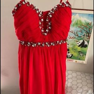 Red size 5 dress
